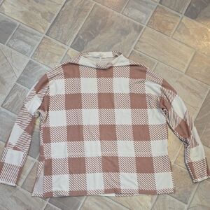 Maurices Striped Brown and Cream Top